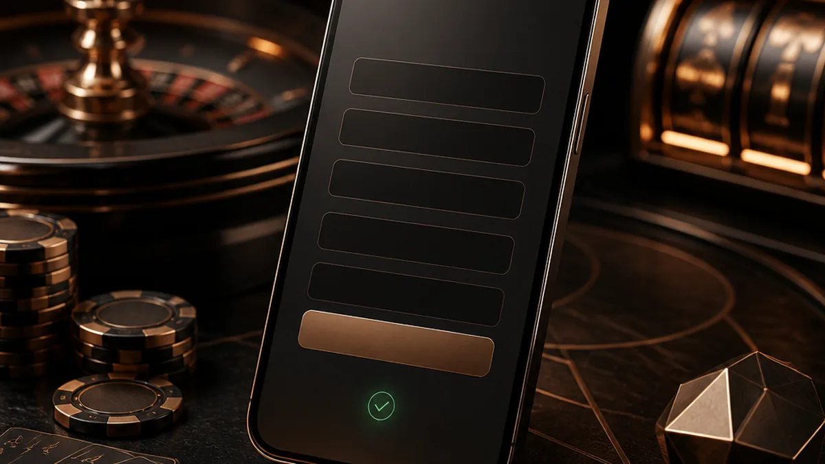 Alvynn Casino mobiilirekisteröintiä kuvaava näkymä